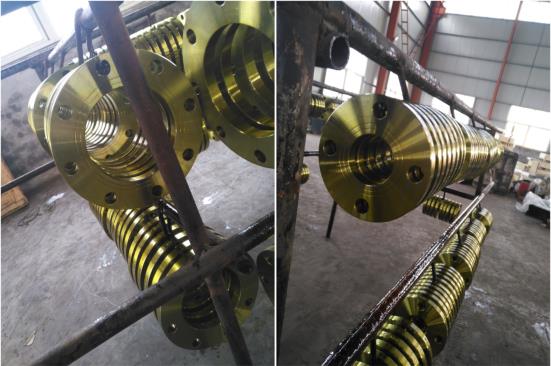 Saksikan JIS 10K Plate Flange ing lukisan kuning!